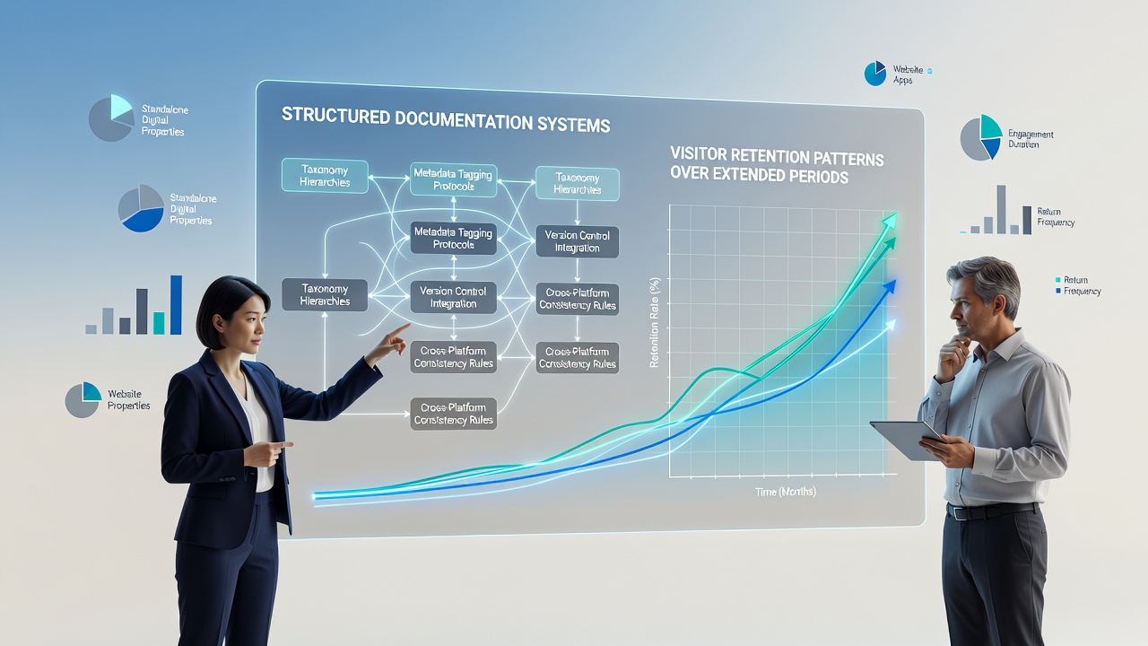 Examining how structured documentation systems influence visitor retention patterns across standalone digital properties over extended periods